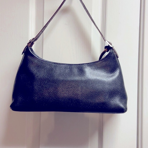 EUC BRIGTON Handbag 👜 Navy Blue and Brown strap. Gorgeous!! - Picture 13 of 14